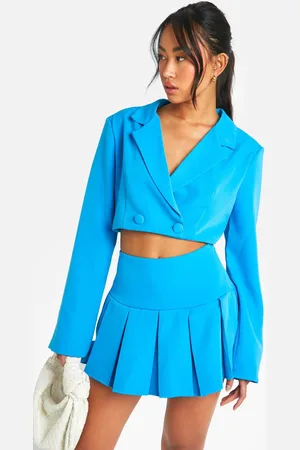 Boohoo Womens Pleated Drop Hem Micro Mini Skirt - - 16