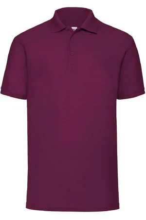 Fruit Of The Loom 65 35 Pique Short Sleeve Polo Shirt - - L