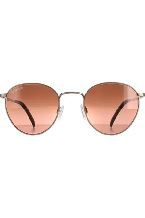Serengeti Round Unisex Brushed Bronze Mineral Polarized Drivers Gradient Hamel - - One Size