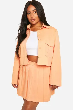 Boohoo Womens Plus Tailored Pleated Skirt - - 20