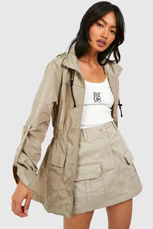 Boohoo Womens Hooded Mac - - 8