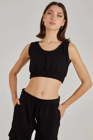 Pink Vanilla Womens Cropped Lounge Bralette - - L