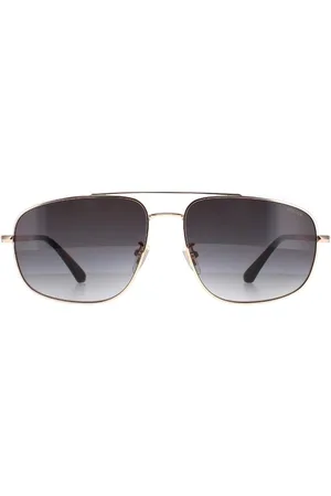 Police Aviator Shiny Total Rose Gold Smoke Gradient SPLE04 - - One Size