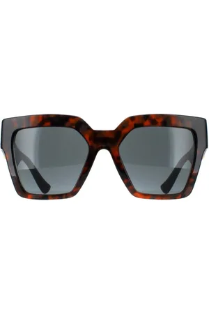 VERSACE Womens Square Dark Havana Dark Grey VE4458 - - One Size
