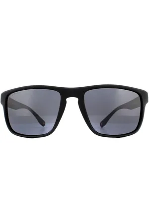 Montana Wrap Rubber Smoke Polarized Sunglasses - One Size