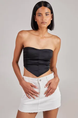 Pink Vanilla Womens Seam Detail Corset Top - - 14
