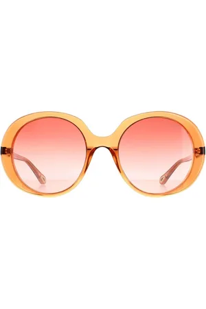 Chloé Womens Oval Transparent Dark Gradient CH0007S - One Size