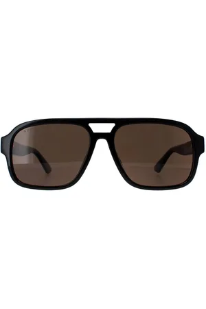 Gucci Aviator Brown Polarised GG1342S - One Size