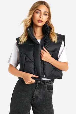 Boohoo Womens Cropped Padded Gilet - - 12