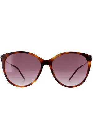 Gucci Womens Cat Eye Havana Gold Red Gradient GG1268S - - One Size