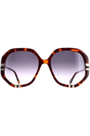 Chloé Womens Square Tortoise Grey Gradient CH0105S - - One Size