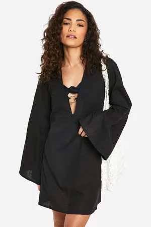 Boohoo Womens Petite Ring Detail Beach Dress - - 10