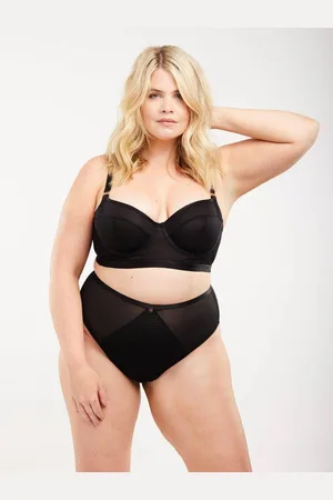 Oola Lingerie Womens Soft Mesh Longline Bra - - 46E