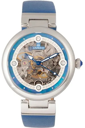 Empress Womens Adelaide Automatic Skeleton Leather-Band Watch - - One Size