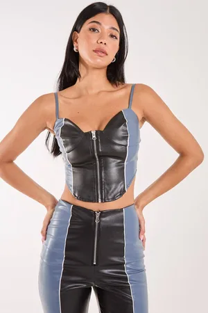 Pink Vanilla Womens Zip Up Corset - - 8