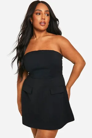 Boohoo Womens Plus Structured Bandeau Mini Dress - - 26