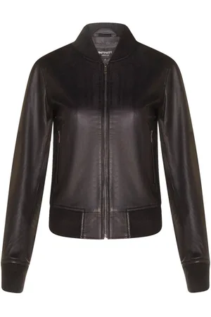 Infinity Womens Classic MA-1 Leather Bomber Jacket-Newcastle - - 20