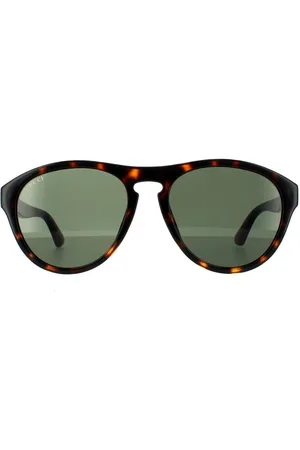 Gucci Aviator Havana Green Sunglasses - - One Size