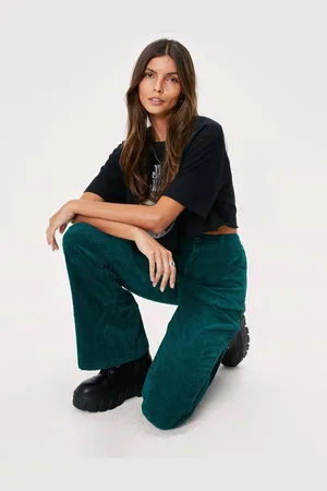 NASTY GAL Womens Premium Cord Flare - - 4