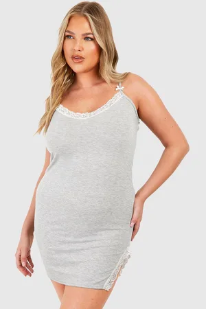 Boohoo Womens Plus Lace Split Detail Nightie - - 22
