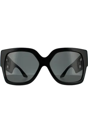 VERSACE Womens Square Dark Grey Sunglasses - One Size