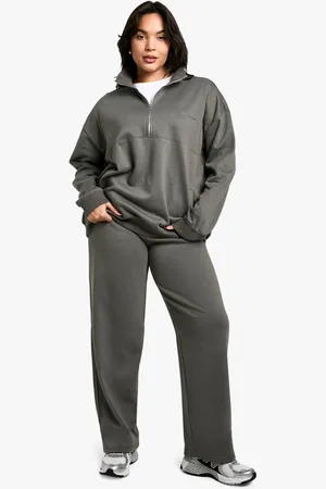 Boohoo Womens Plus DSGN Studio Embroidered Straight Leg Jogger - - 26