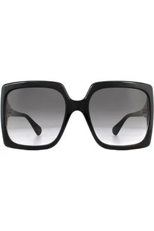 Gucci Womens Square Grey Gradient Sunglasses - One Size