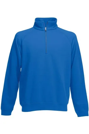 Fruit Of The Loom Zip Neck Sweatshirt - - L