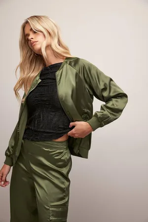 PixieGirl Womens Petite Bomber Jacket - - 8