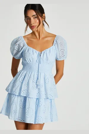 Quiz Womens Tiered Skater Mini Dress - 14