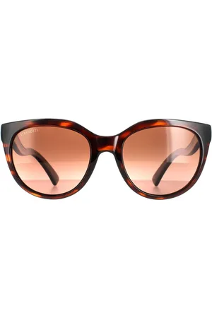 Serengeti Womens Cat Eye Shiny Dark Tortoise Drivers Gradient Polarized Lia Sunglasses - One Size