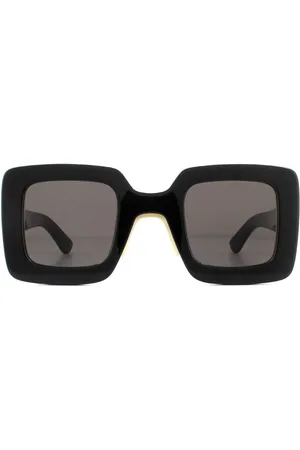 Gucci Womens Square Grey Sunglasses - One Size