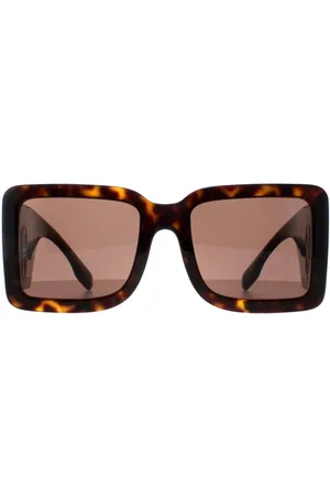 Burberry Womens Square Dark Havana Dark BE4406U - One Size