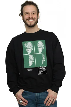 David Bowie 1983 Concert Poster Sweatshirt - - 4XL