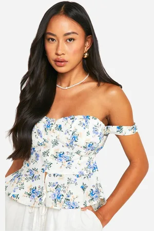 Boohoo Womens Ditsy Floral Corset Top - - 12