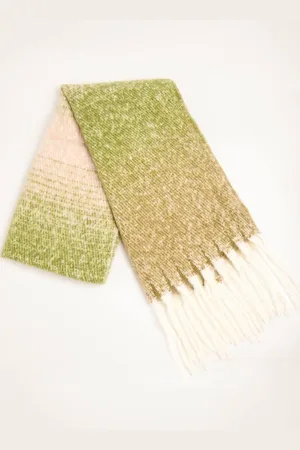 Blue Vanilla Womens Ombré Brushed Scarf - - One Size