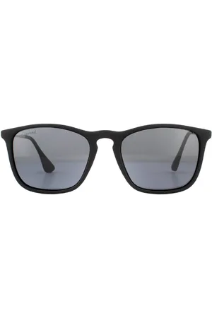 Montana Rectangle Rubbertouch Smoke Polarized Sunglasses - One Size
