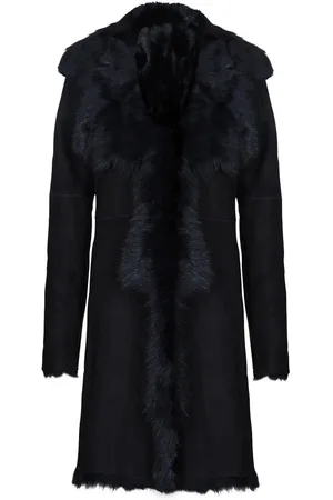 Infinity Womens Toscana Sheepskin Suede Trench Coat-Tbilisi - - 18