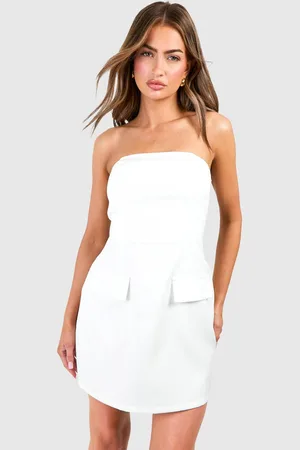 Boohoo Womens Bandeau Tailored Mini Dress - - 16