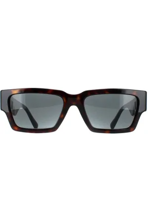 VERSACE Rectangle Dark Havana Dark Grey VE4459 - - One Size