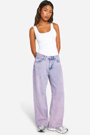 Boohoo Womens Wash Straight Leg Jeans - 14