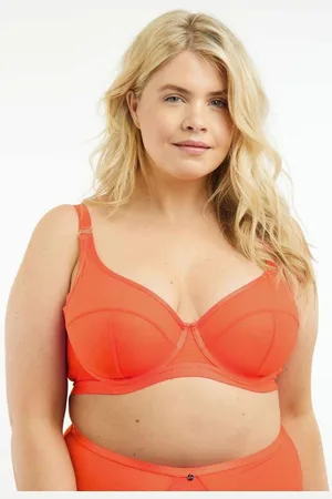 Oola Lingerie Womens Soft Mesh High Apex Bra - - 40G
