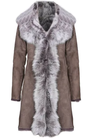 Infinity Womens Toscana Sheepskin Suede Trench Coat-Rochester - - 20