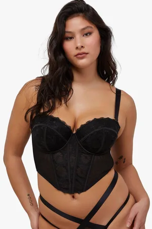Wolf & Whistle Womens Daisy Embroidery Strapless Bustier - - 32F