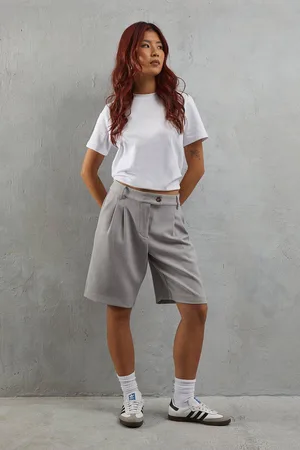 warehouse Womens Premium Pinstripe Tailored Short - - 16