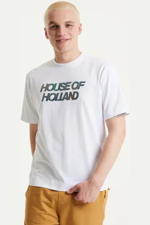 House of Holland Womens Shimmer Rainbow Transfer Printed T-shirt - S