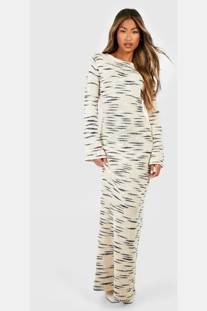 Boohoo Womens Marl Knit Maxi Jumper Dress - - 14