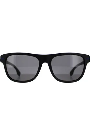 HUGO BOSS Rectangle Matte Blue Grey Polarized BOSS 1322/S - One Size