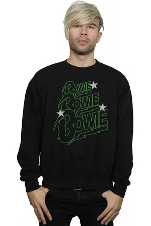David Bowie Multiple Neon Logo Sweatshirt - - 4XL