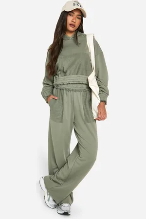 Boohoo Womens REVERSE LOOPBACK DETAIL STRAIGHT LEG JOGGER - - XL